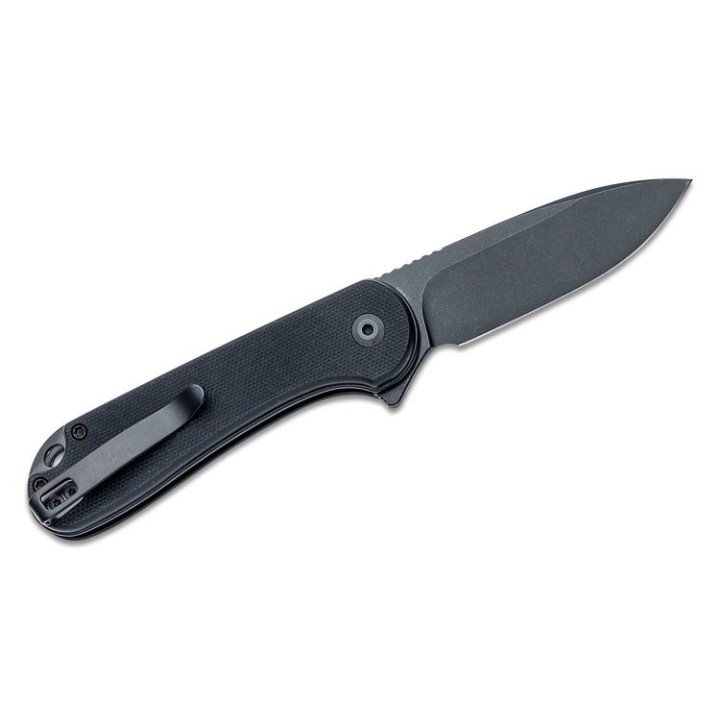 Couteau CIVIVI Elementum II Button Lock Black Lame Acier Nitro-V Black Manche G10 IKBS Clip CIVC18062P1 - Livraison Gratuite