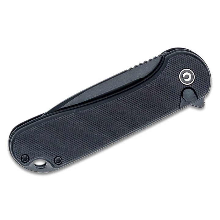 Couteau CIVIVI Elementum II Button Lock Black Lame Acier Nitro-V Black Manche G10 IKBS Clip CIVC18062P1 - Livraison Gratuite