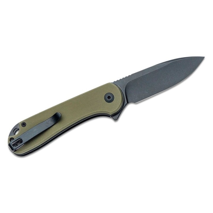 Couteau CIVIVI Elementum II Button Lock Green Lame Acier Nitro-V Black Manche G10 IKBS Clip CIVC18062P3 - Livraison Gratuite