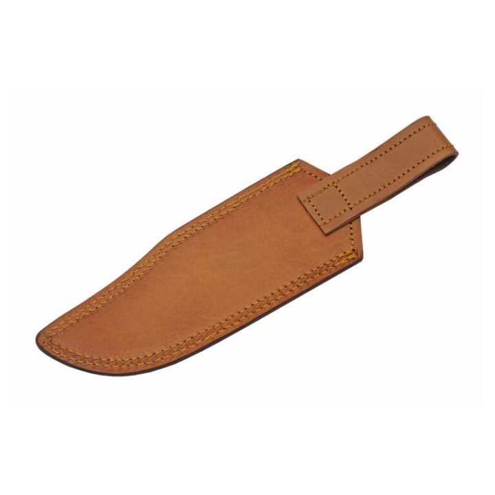 Couteau De Chasse Damas Magma Hunter Micarta Lame Acier Damas 256 Couches Etui Cuir DM1326 - Livraison Gratuite