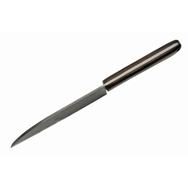 Couteau Couperet Butcher Chopper Damas Lame 256 Couches Manche Bois Etui Cuir DM1278 - Livraison Gratuite