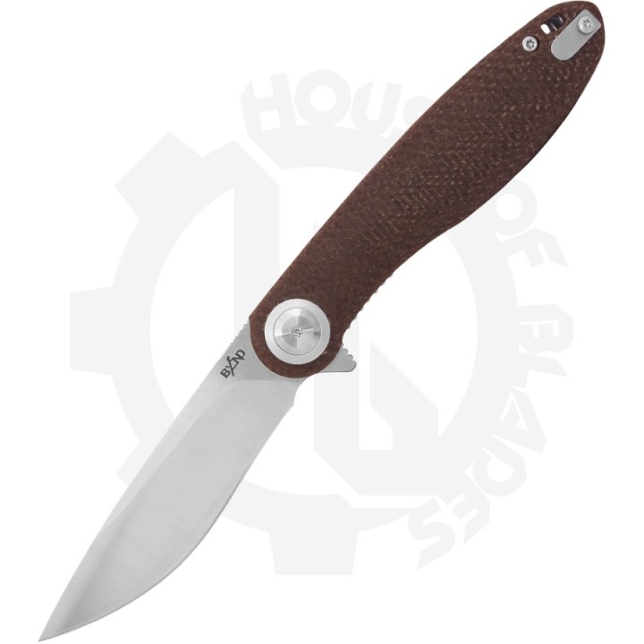Couteau Beyond EDC Eurus Brown Manche Micarta Lame Acier 14C28N Linerlock Clip WSC2104BRN - Livraison Gratuite