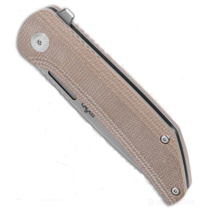 Couteau Beyond EDC Custos Tan Manche Micarta Lame Acier VG-10 Linerlock Clip WSC2106 - Livraison Gratuite