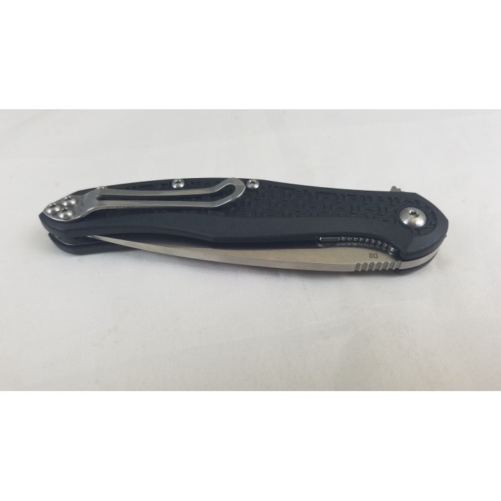 Couteau Steel Will Intrigue F45-11 Black Manche FRN Lame Acier D2 Linerlock Clip SMGF45M11 - Livraison Gratuite