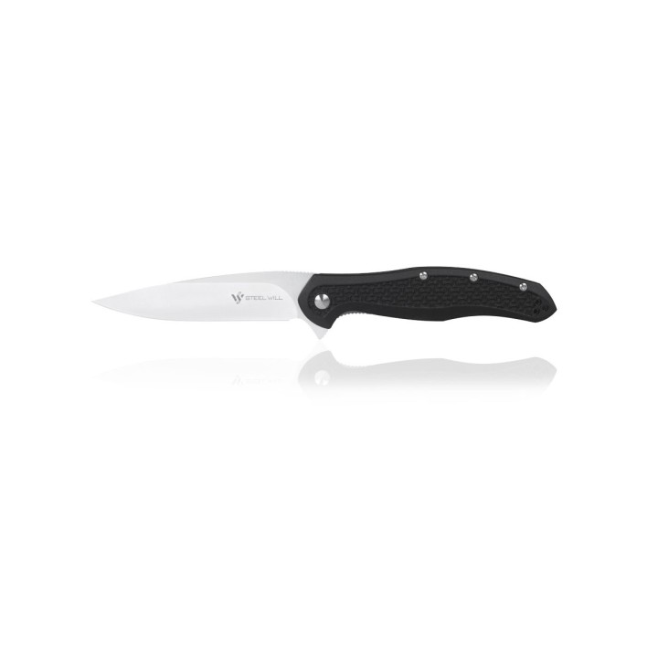 Couteau Steel Will Intrigue F45-11 Black Manche FRN Lame Acier D2 Linerlock Clip SMGF45M11 - Livraison Gratuite