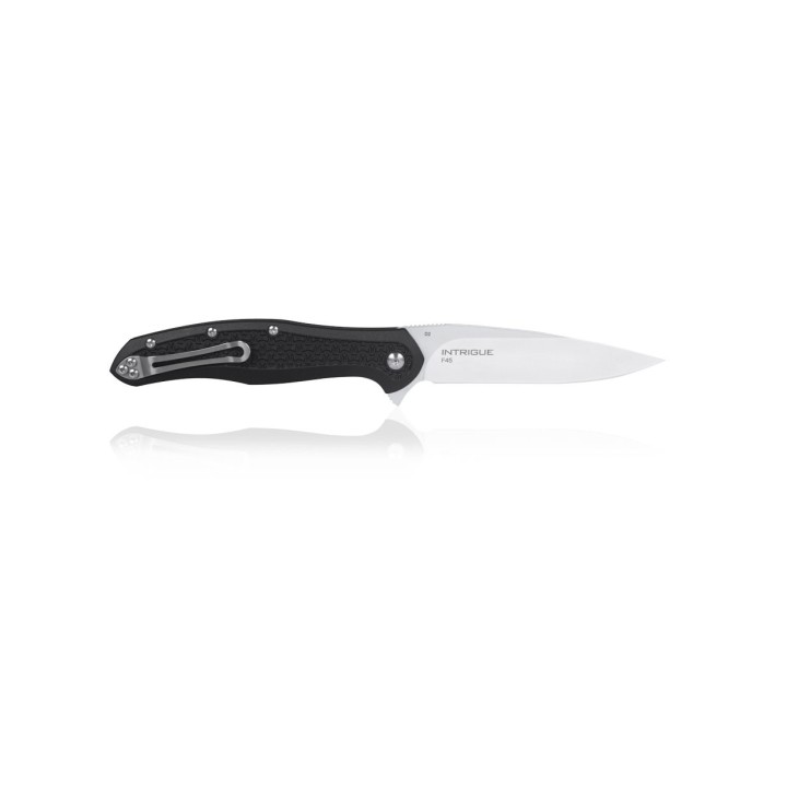 Couteau Steel Will Intrigue F45-11 Black Manche FRN Lame Acier D2 Linerlock Clip SMGF45M11 - Livraison Gratuite