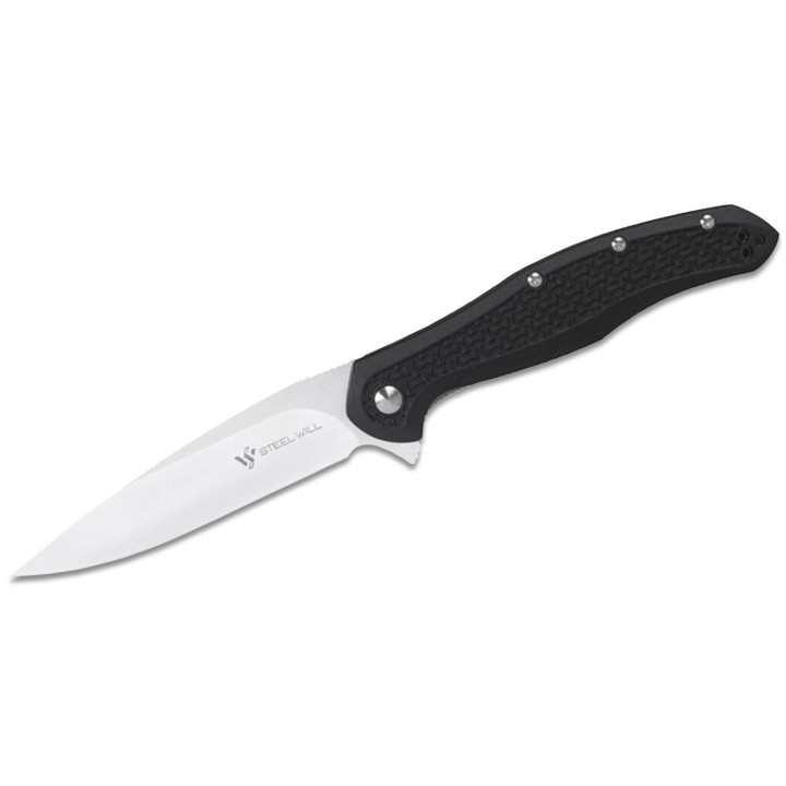 Couteau Steel Will Intrigue F45-11 Black Manche FRN Lame Acier D2 Linerlock Clip SMGF4511 - Livraison Gratuite