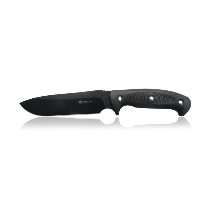 Couteau Steel Will Roamer R300-1BK Black Lame Acier D2 Manche TPE Etui Nylon SMGR3001BK - Livraison Gratuite