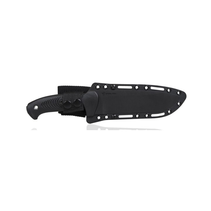 Couteau Steel Will Roamer R300-1BK Black Lame Acier D2 Manche TPE Etui Nylon SMGR3001BK - Livraison Gratuite