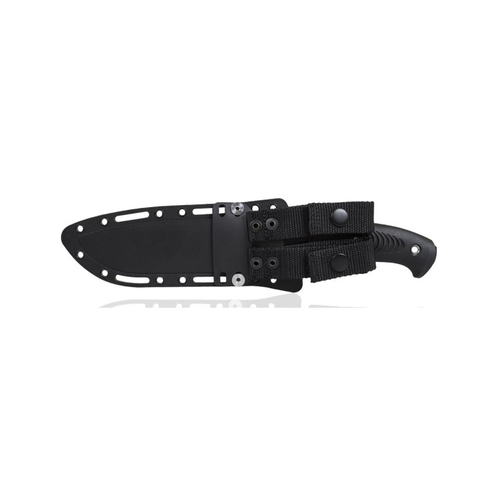 Couteau Steel Will Roamer R300-1BK Black Lame Acier D2 Manche TPE Etui Nylon SMGR3001BK - Livraison Gratuite