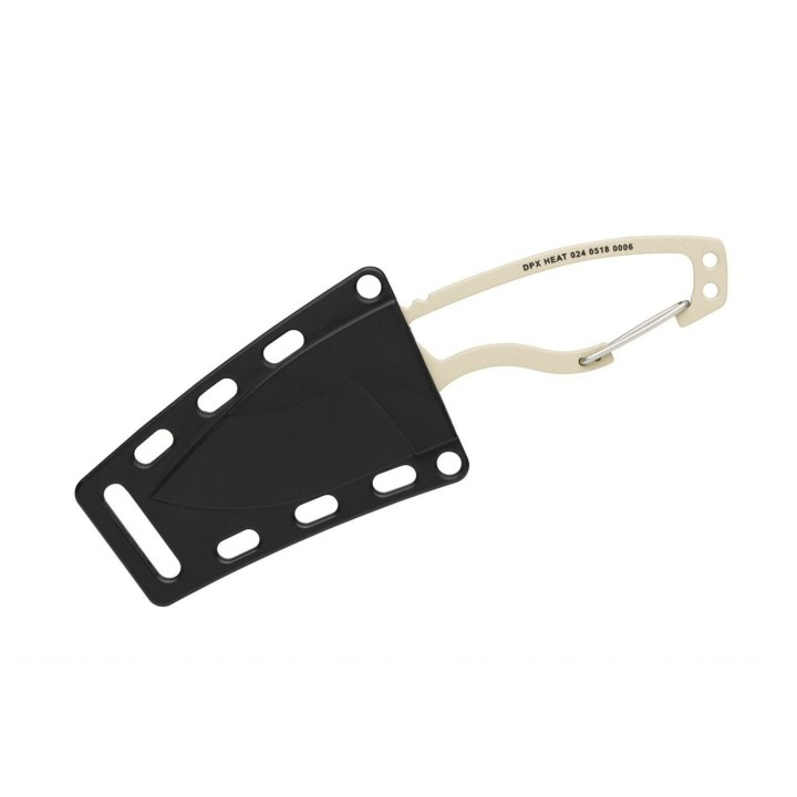 Couteau DPx Gear HEAT Hiker Desert Tan Lame Acier Carbone 1095 Manche Mousqueton Etui Kydex USA DPXHTX024 - Livraison Gratuite