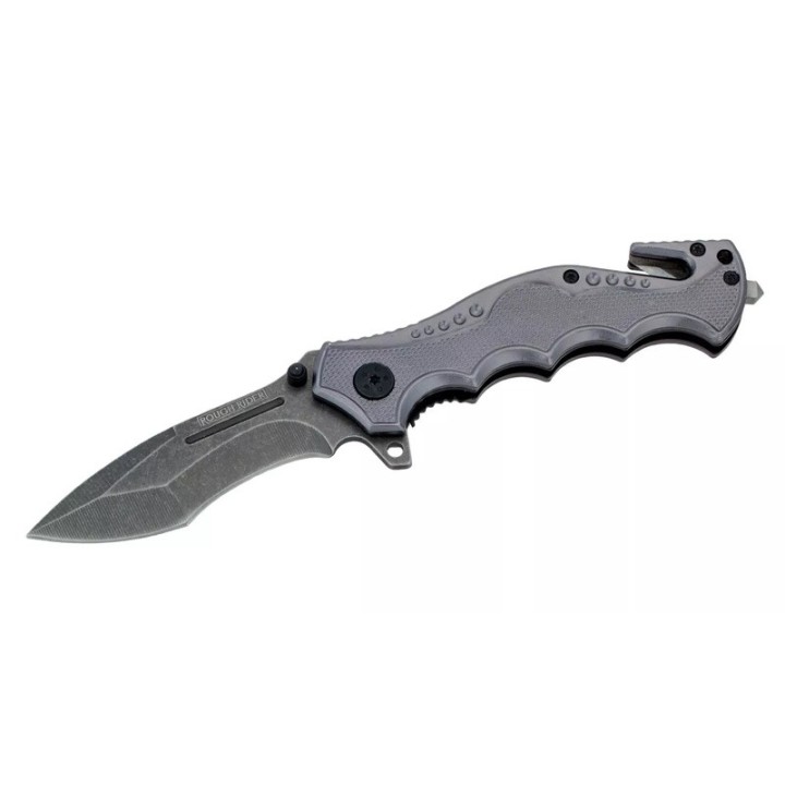 Couteau Tactical Rescue Rough Ryder Lame Acier 440 Manche Aluminium Brise Vitres Coupe Ceintures RR1593 - Livraison Gratuite