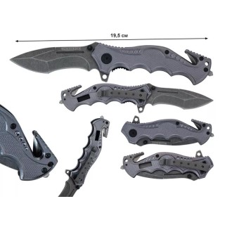 Couteau Tactical Rescue Rough Ryder Lame Acier 440 Manche Aluminium Brise Vitres Coupe Ceintures RR1593 - Livraison Gratuite