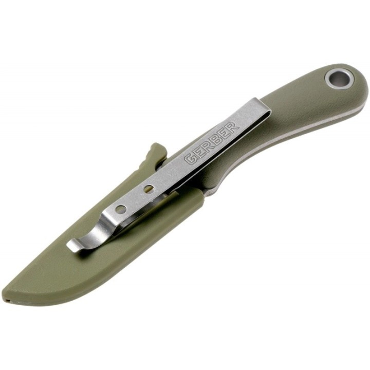 Couteau de Survie Gerber Spine Green Lame Acier 7Cr17MoV Manche ABS Etui GFN G3424 Livraison Gratuite