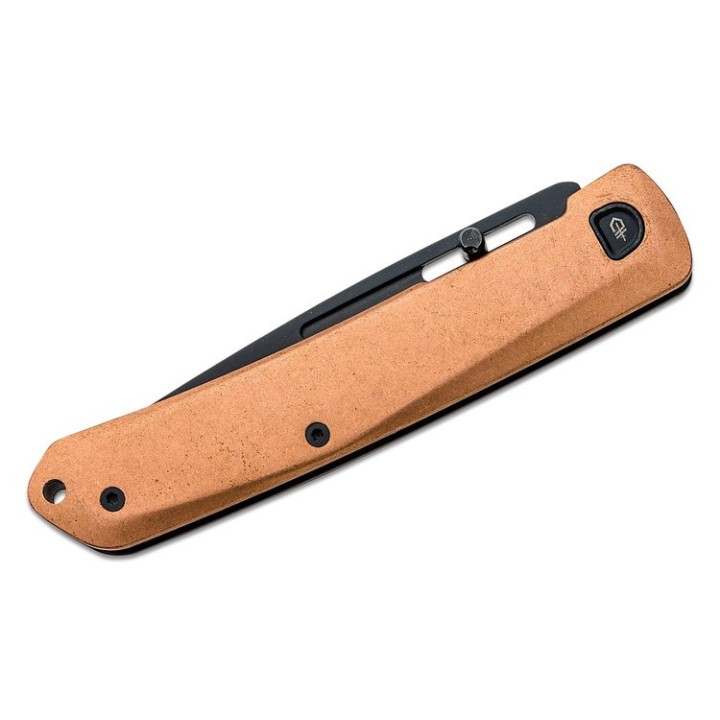 Couteau Gerber Affinity Copper Manche Cuivre/Acier Lame Acier D2 Framelock Clip G1866 - Livraison Gratuite