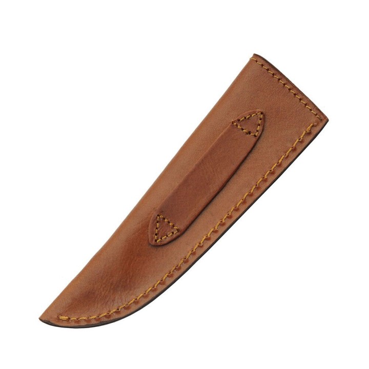 Couteau Bushcraft Rite Edge Hunter Lame Acier Inox Manche Bois Etui Cuir PA203449AM - Livraison Gratuite