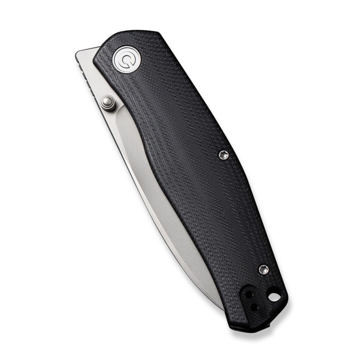 Couteau CIVIVI Sokoke Black Manche G10 14C28N Drop Point Blade IKBS Linerlock Clip CIVC220071 - Livraison Gratuite