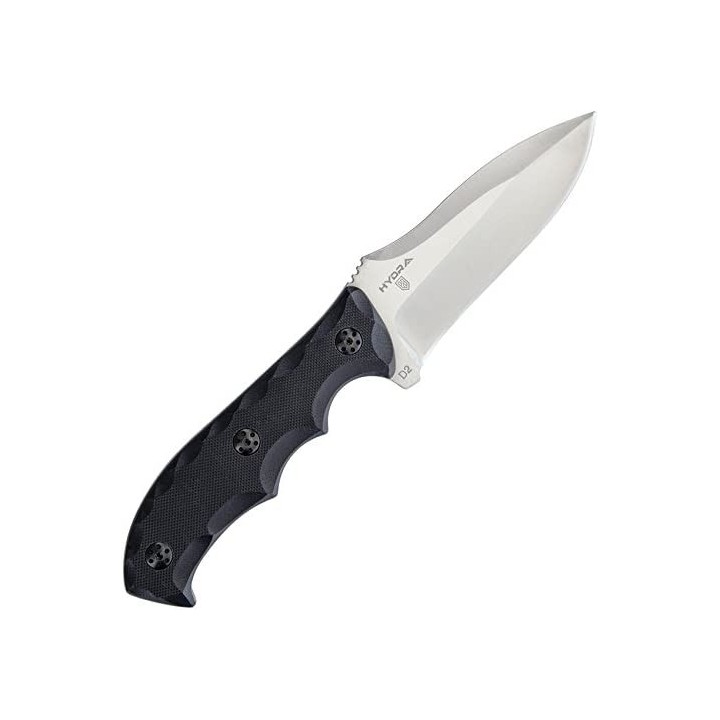 Couteau Bushcraft Survie Defcon Hydra Lame Acier D2 Manche G10 Etui Kydex TD005 - Livraison Gratuite