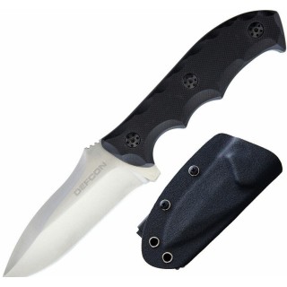Couteau Bushcraft Survie Defcon Hydra Lame Acier D2 Manche G10 Etui Kydex TD005 - Livraison Gratuite