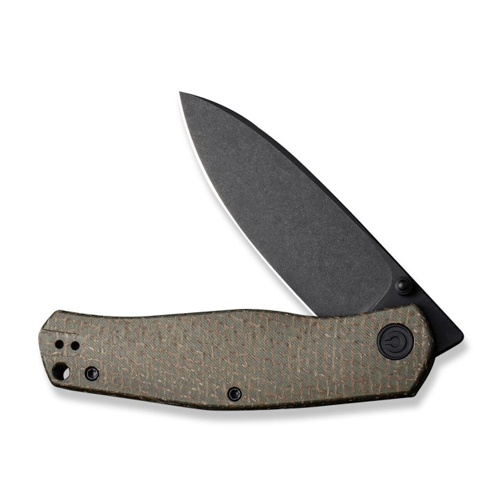 Couteau CIVIVI Sokoke Green Burlap Manche Micarta 14C28N Drop Point Blade IKBS Linerlock Clip CIVC220072 - Livraison Gratuite