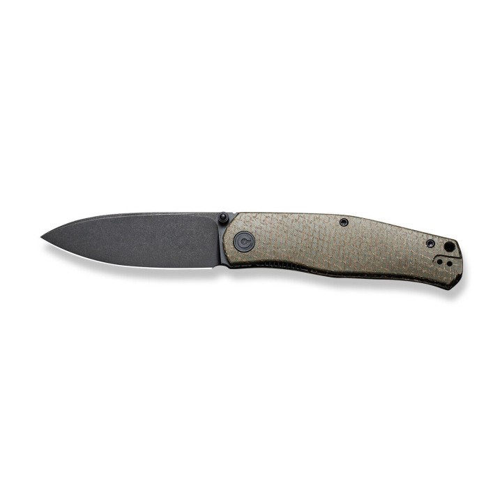 Couteau CIVIVI Sokoke Green Burlap Manche Micarta 14C28N Drop Point Blade IKBS Linerlock Clip CIVC220072 - Livraison Gratuite