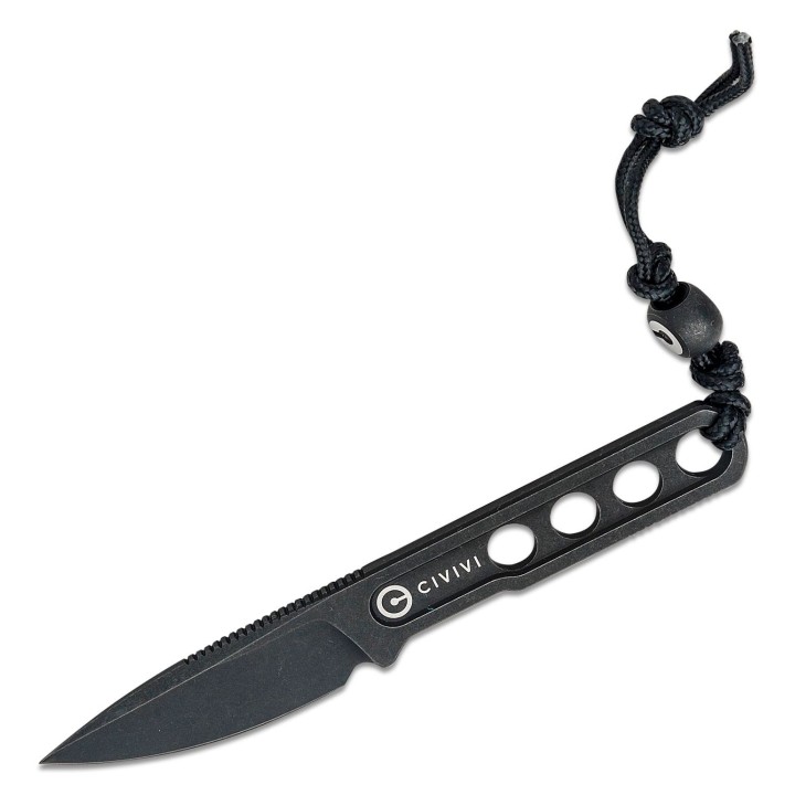 Couteau De Cou CIVIVI Circulus Black Lame Acier 10Cr15CoMoV Etui Kydex CIVC220122 - Livraison Gratuite