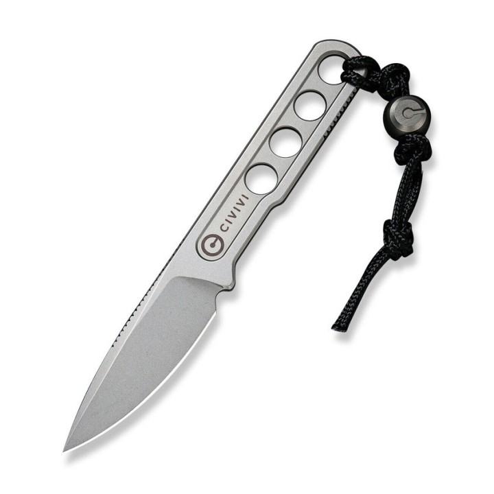 Couteau De Cou CIVIVI Circulus Stonewash Lame Acier 10Cr15CoMoV Etui Kydex CIVC220122 - Livraison Gratuite