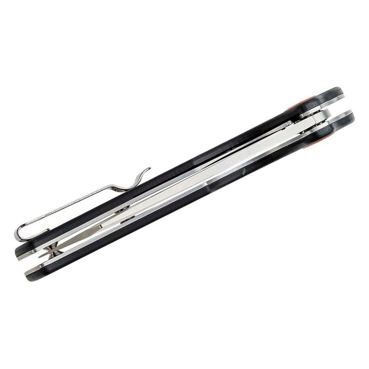 Couteau CJRB Crag Carbon Fiber Lame Acier D2 Manche Fibre de Carbone IKBS Linerlock Clip J1904CF - Livraison Gratuite