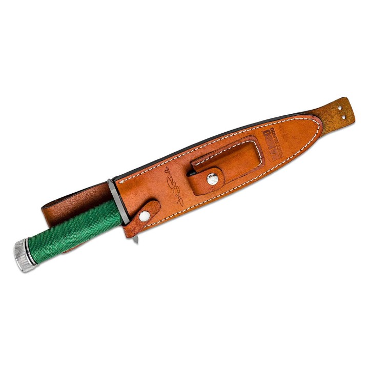 Couteau Rambo First Blood John Rambo Signature Edition Lame Acier 420 Manche Corde Etui Cuir RB9423 - Livraison Gratuite