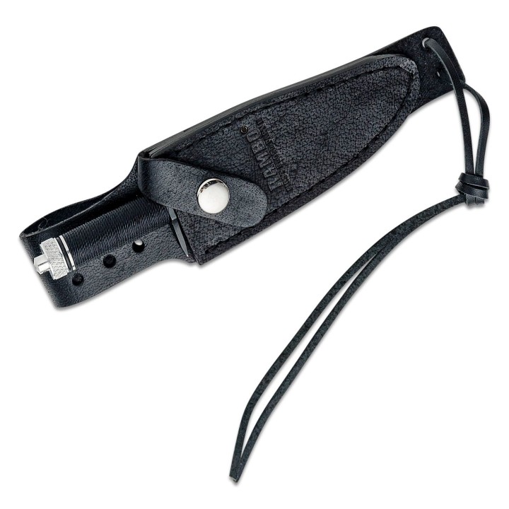Couteau Rambo First Blood Part II Mini Sylvester Stallone Signature Edition Lame Acier 420 Etui Cuir RB9432 - Livraison Gratuite