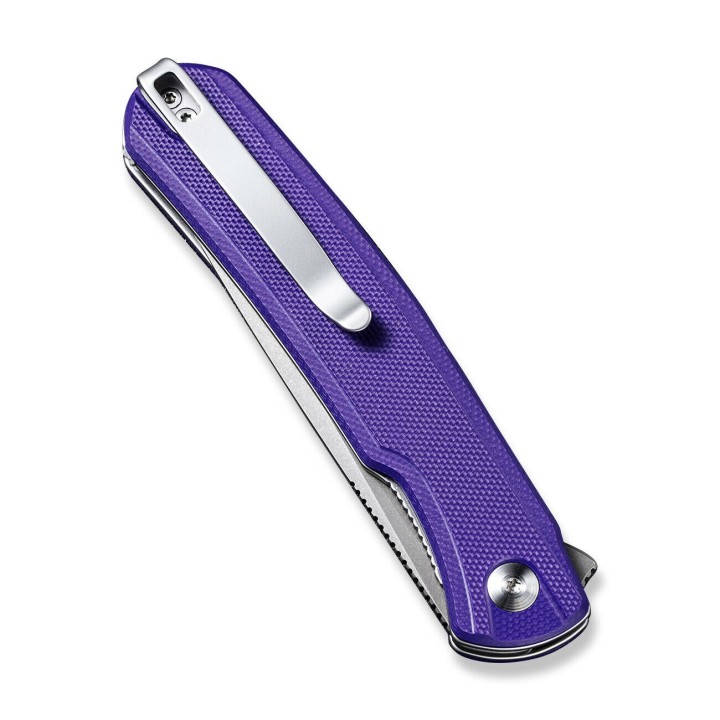 Couteau Sencut Scitus Purple G10 Lame Acier D2 IKBS Linerlock Clip S210422 - Livraison Gratuite