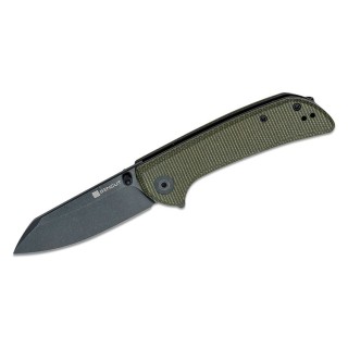 Couteau Sencut Fritch Green Lame Acier 9Cr18MoV Manche Micarta IKBS Linerlock Clip S220141 - Livraison Gratuite