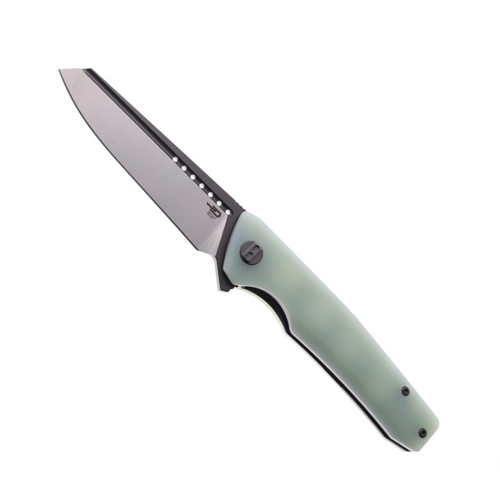 Couteau Bestech Slyther Jade Manche G-10 Lame Acier 14C28N IKBS Linerlock Clip BTKG51B2 - Livraison Gratuite