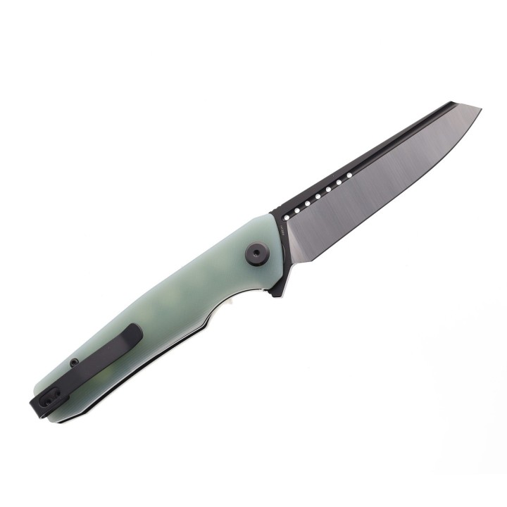 Couteau Bestech Slyther Jade Manche G-10 Lame Acier 14C28N IKBS Linerlock Clip BTKG51B2 - Livraison Gratuite
