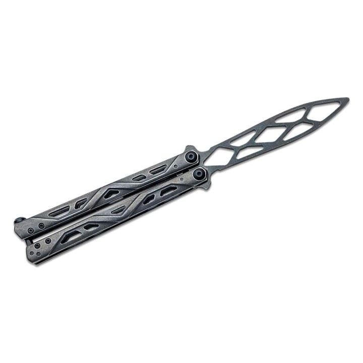 Couteau Papillon D'Entrainement Kershaw Balanza Trainer Balisong Butterfly Lame & Manche Acier KS4950TR - Livraison Gratuite