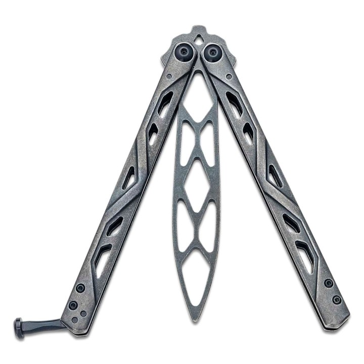 Couteau Papillon D'Entrainement Kershaw Balanza Trainer Balisong Butterfly Lame & Manche Acier KS4950TR - Livraison Gratuite