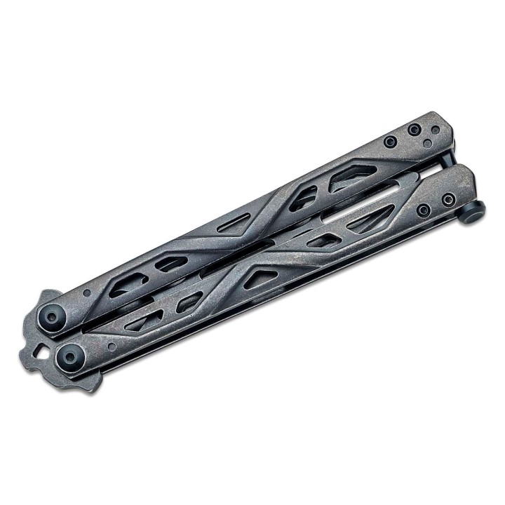 Couteau Papillon D'Entrainement Kershaw Balanza Trainer Balisong Butterfly Lame & Manche Acier KS4950TR - Livraison Gratuite