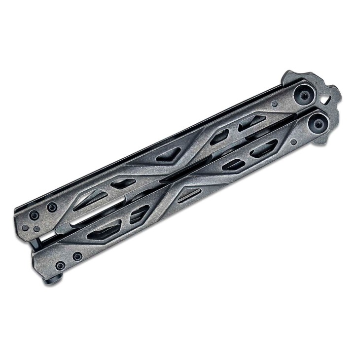 Couteau Papillon D'Entrainement Kershaw Balanza Trainer Balisong Butterfly Lame & Manche Acier KS4950TR - Livraison Gratuite