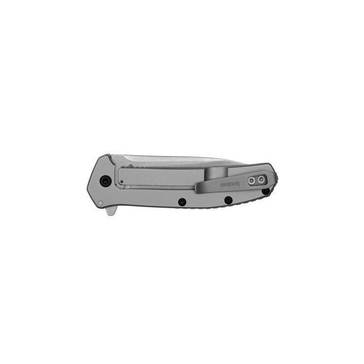 Couteau Kershaw Outcome A/O Lame Acier 8Cr13MoV Manche Acier Framelock Clip KS2044 - Livraison Gratuite