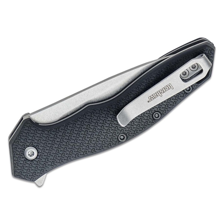 Couteau Kershaw Shoreline A/O Lame Acier 8Cr13MoV Manche GRN Linerlock Clip KS1845 - Livraison Gratuite