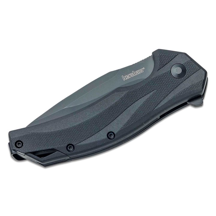 Couteau Kershaw Lateral A/O Lame Acier 8Cr13MoV Serr Manche GRN Linerlock Clip KS1645BLKST - Livraison Gratuite