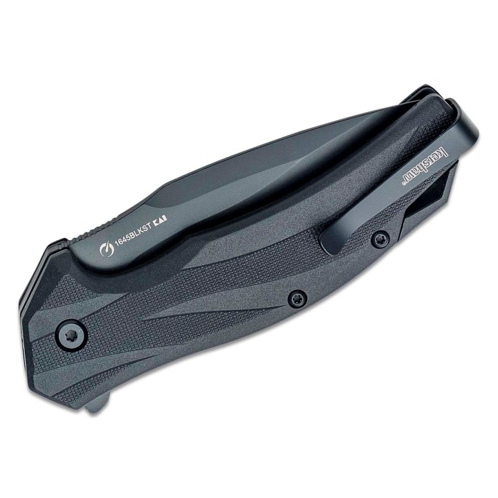 Couteau Kershaw Lateral A/O Lame Acier 8Cr13MoV Serr Manche GRN Linerlock Clip KS1645BLKST - Livraison Gratuite