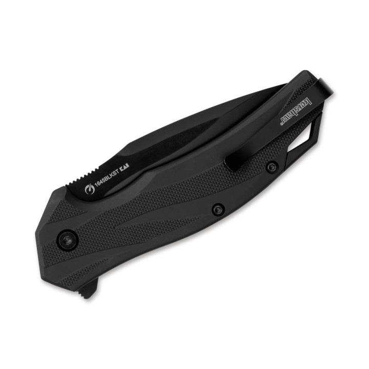 Couteau Kershaw Lateral A/O Lame Acier 8Cr13MoV Serr Manche GRN Linerlock Clip KS1645BLKST - Livraison Gratuite