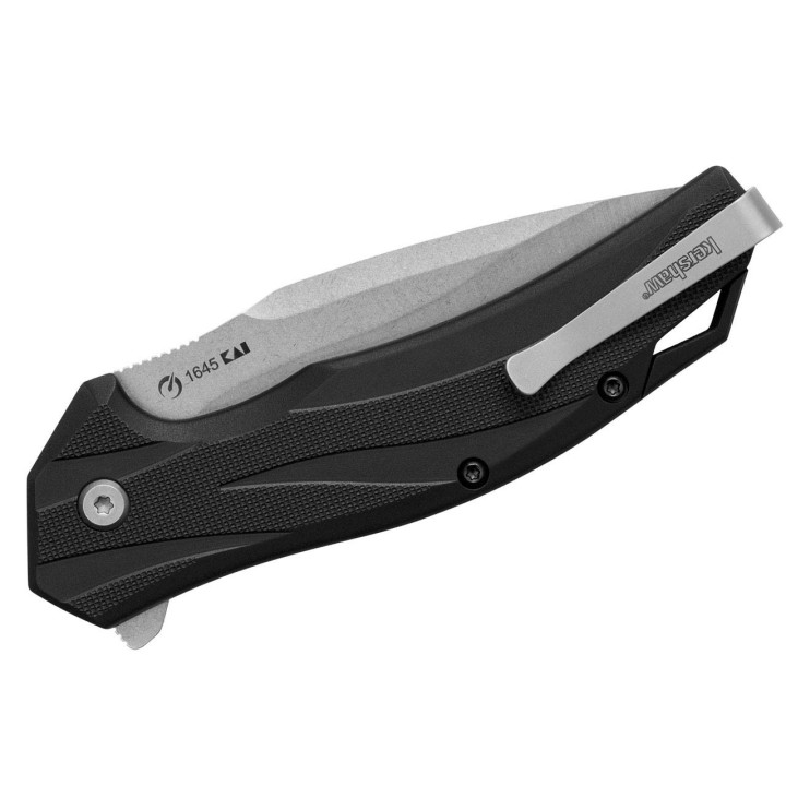 Couteau Kershaw Lateral A/O Lame Acier 8Cr13MoV Plain Manche GRN Linerlock Clip KS1645 - Livraison Gratuite