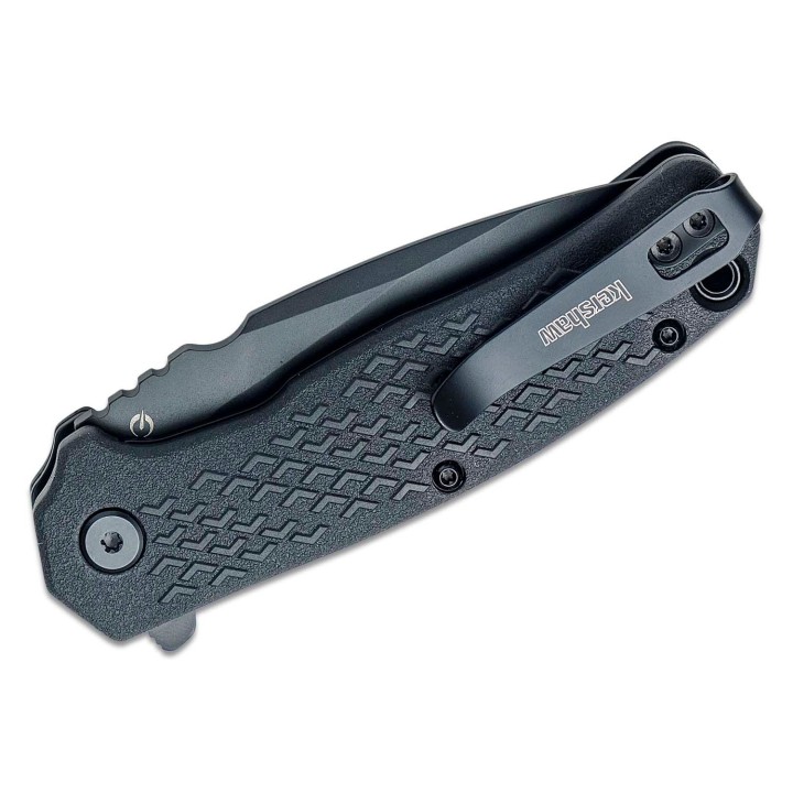 Couteau Kershaw Conduit A/O Lame Acier 8Cr13MoV Manche GRN Linerlock Clip KS1407 - Livraison Gratuite
