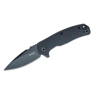 Couteau Kershaw Conduit A/O Lame Acier 8Cr13MoV Manche GRN Linerlock Clip KS1407 - Livraison Gratuite