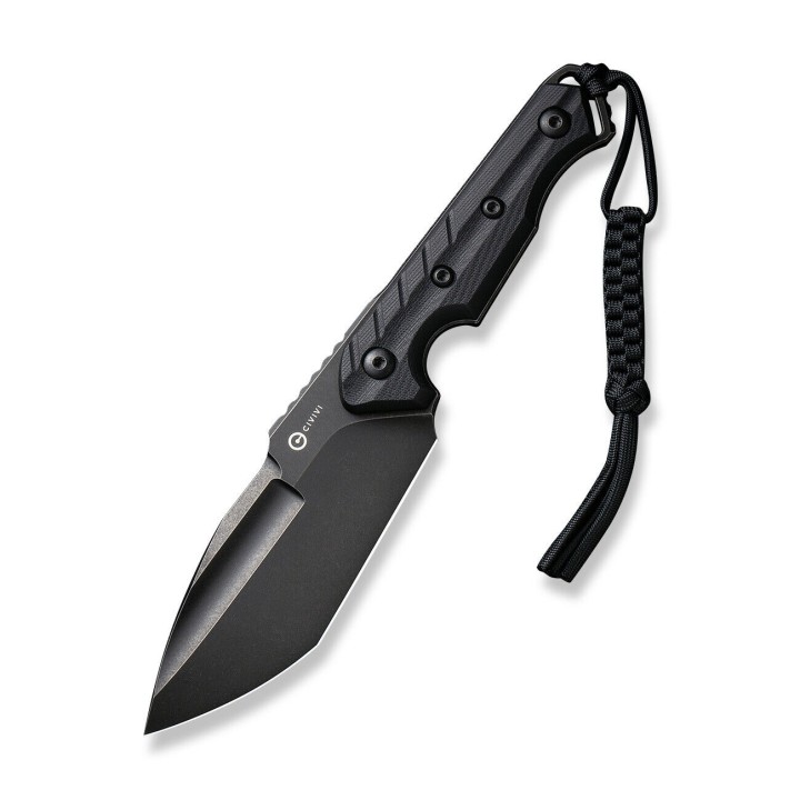 Couteau CIVIVI Maxwell Black Lame Acier D2 Black Tanto Manche G10 Etui Kydex CIVC210401 - Livraison Gratuite