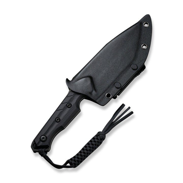 Couteau CIVIVI Maxwell Black Lame Acier D2 Black Tanto Manche G10 Etui Kydex CIVC210401 - Livraison Gratuite