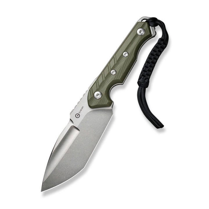 Couteau CIVIVI Maxwell Green Lame Acier D2 Green Tanto Manche G10 Etui Kydex CIVC210402 - Livraison Gratuite