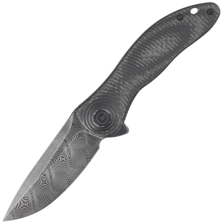Couteau CIVIVI Synergy 3 Damas Manche G10/FCarbone IKBS Linerlock Clip C20075DDS1 - Livraison Gratuite